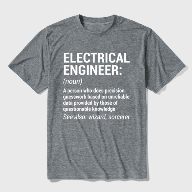 Funny Electrical Engineer Ultra Soft Heather Tee