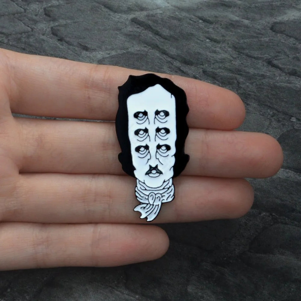 Edgar Allan Poe Enamel Pins - Geeksoutfit