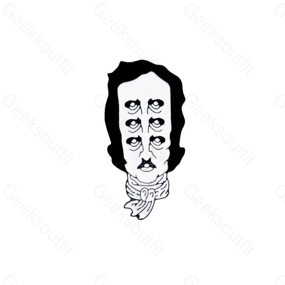 Edgar Allan Poe Enamel Pins - Geeksoutfit