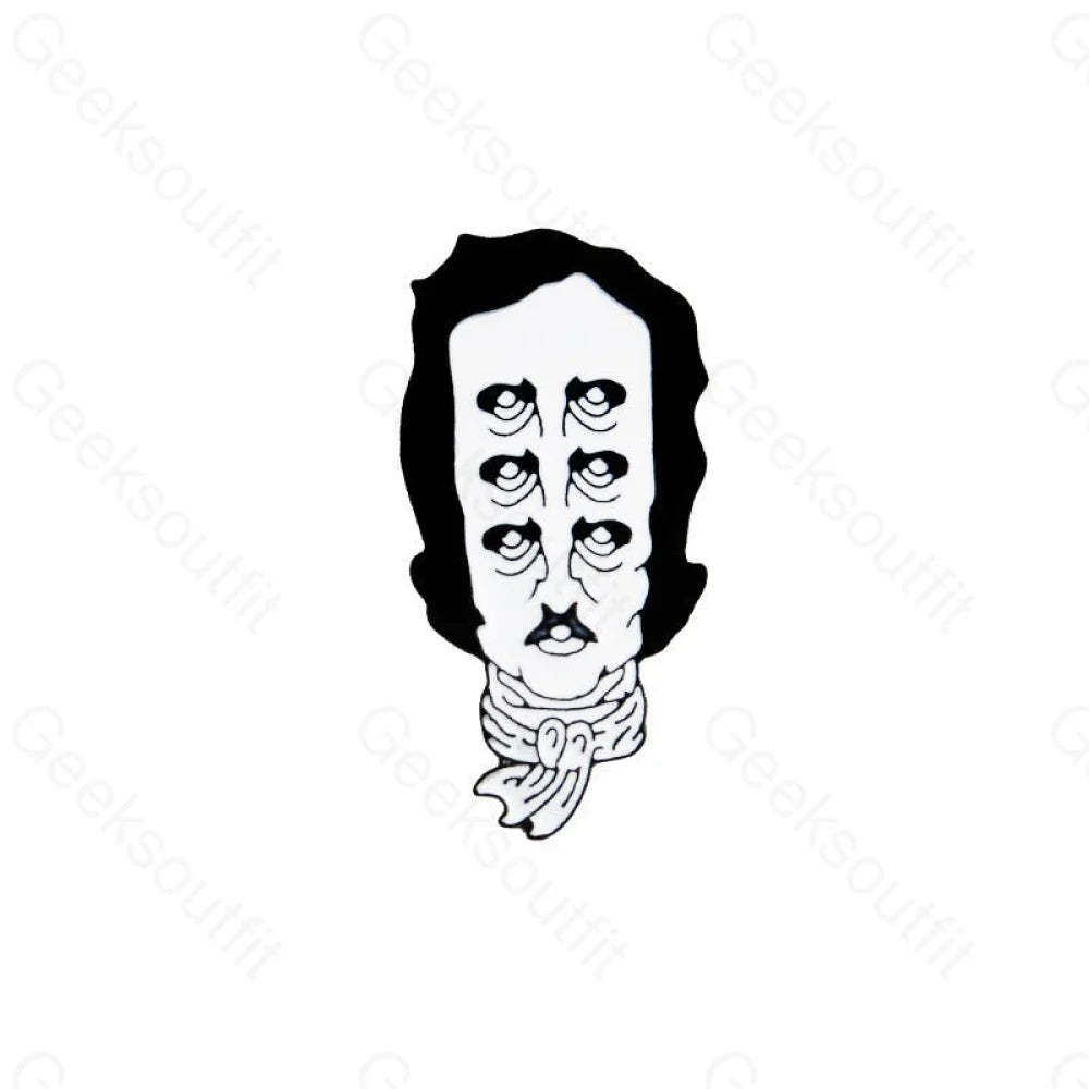 Edgar Allan Poe Enamel Pins - Geeksoutfit