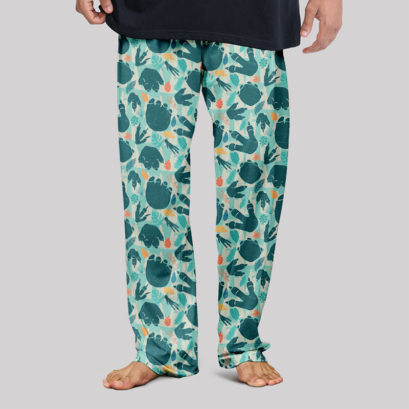 Dinosaur Footprints Hawaii Geek Loungewear Pants