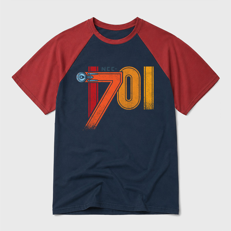 1701 Geek Retro Raglan T-Shirt