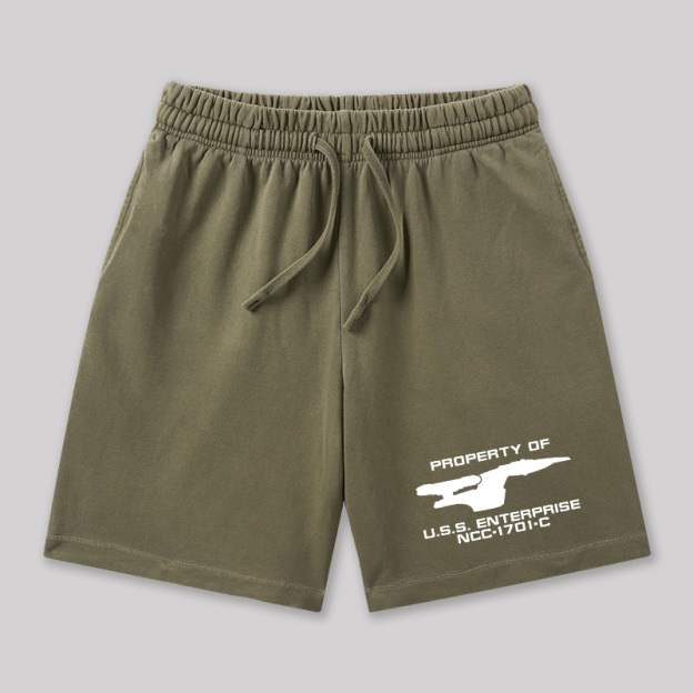 Ncc 1701 Geeky Washed Shorts