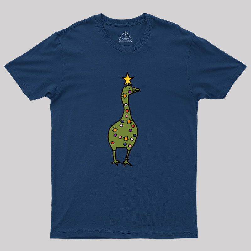 Silly Goose Christmas Tree Geek T-Shirt