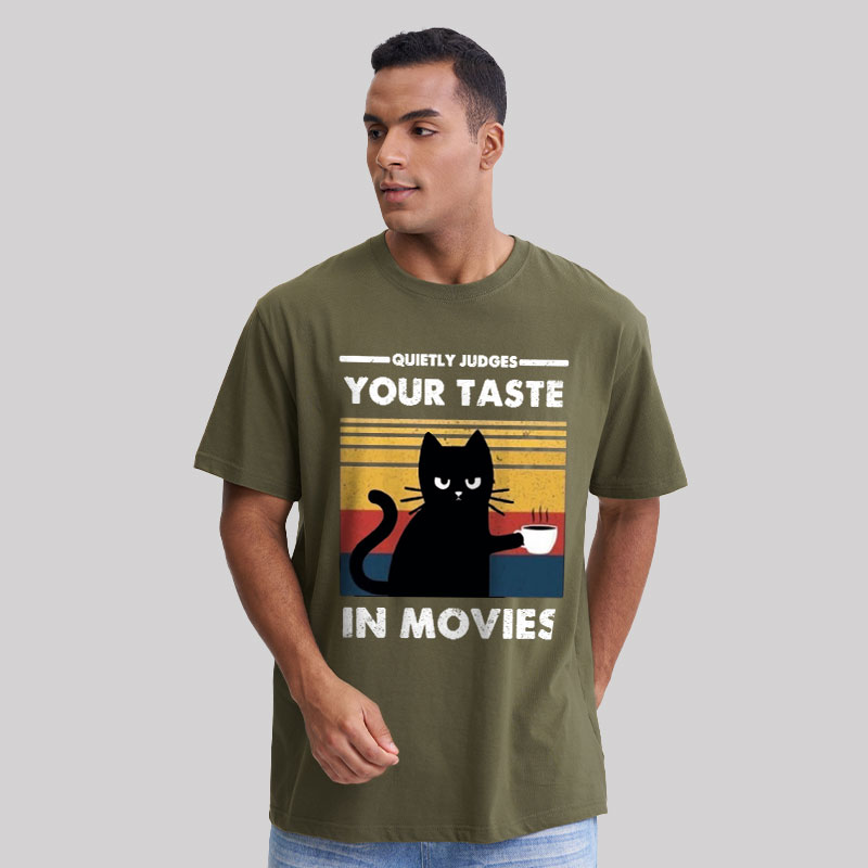 Quietly Judges Your Taste in Movies Geek T-Shirt