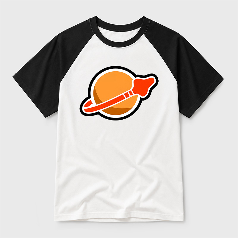 New Space Mars Geek Retro Raglan T-Shirt
