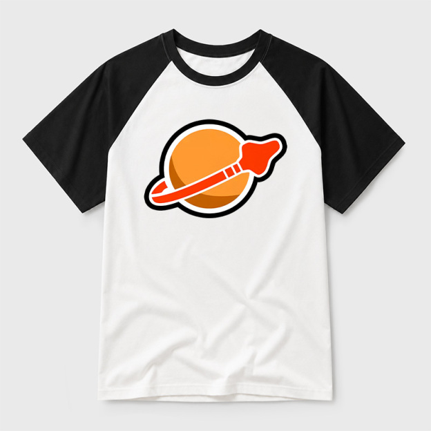 New Space Mars Geek Retro Raglan T-Shirt