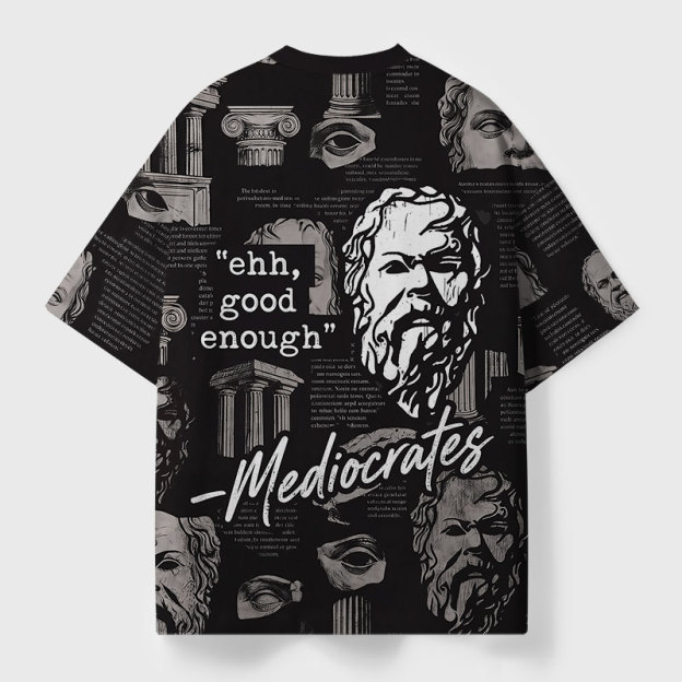 Mediocrates Geek All-Over Print T-Shirt