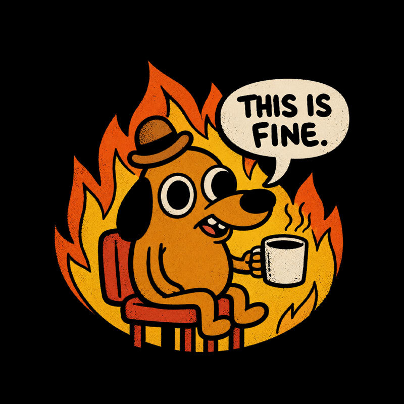 This is Fine Meme Geek T-Shirt