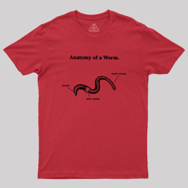 Anatomy Of A Worm Geek T-Shirt