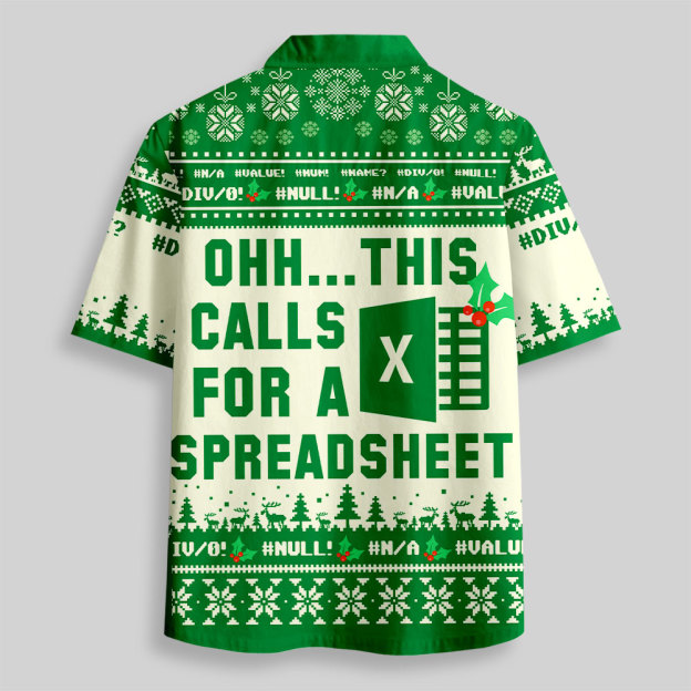 Ohh This Calls for a Spreadsheet Button Up Pocket Shirt