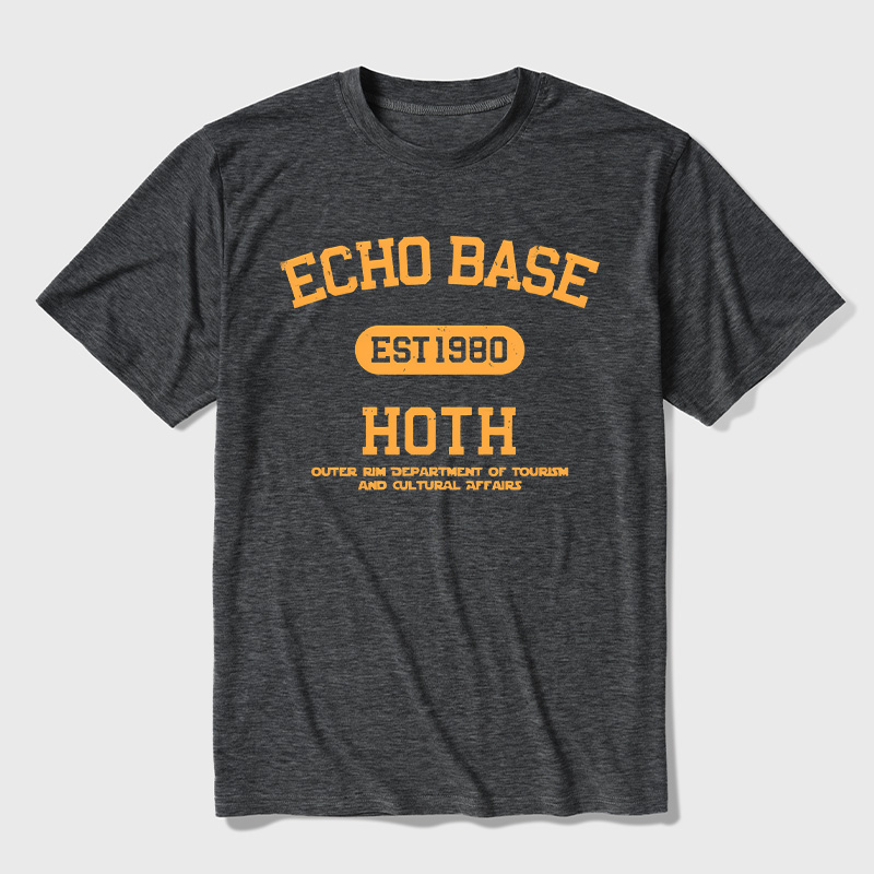 Ice Frontier Station Retro Cold World Travel Ultra Soft Heather Tee