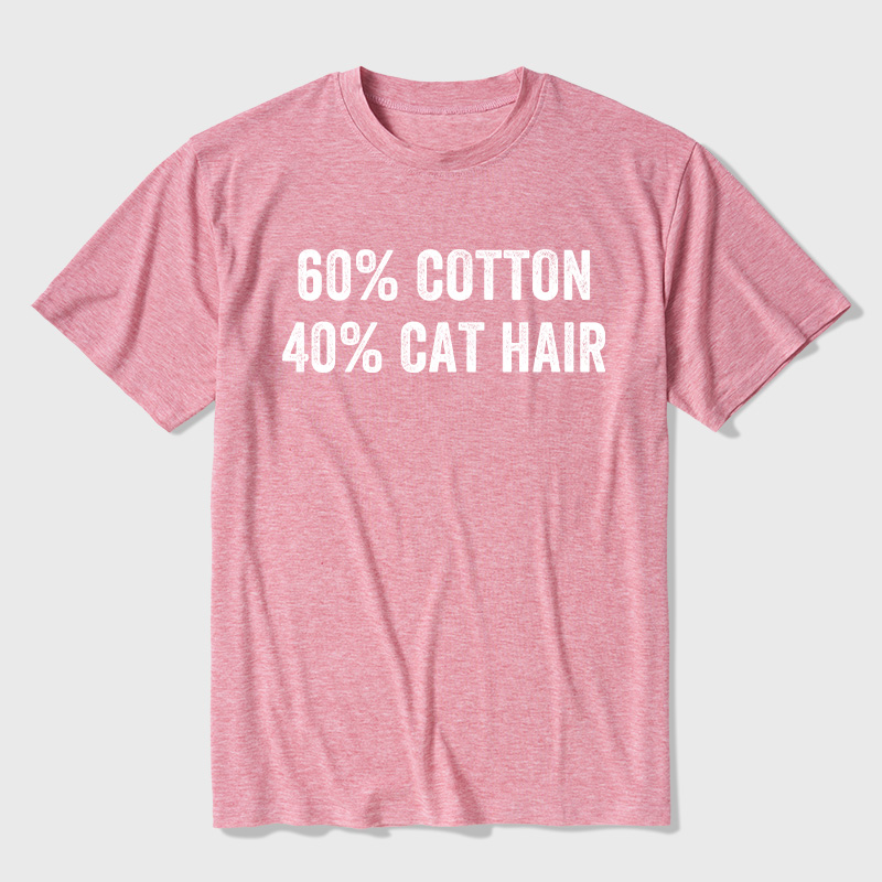 60 Cotton 40 Cat Hair Ultra Soft Heather Tee