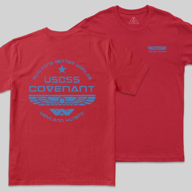 Personalized Weyland Yutani SkyBlue Geek T-Shirt