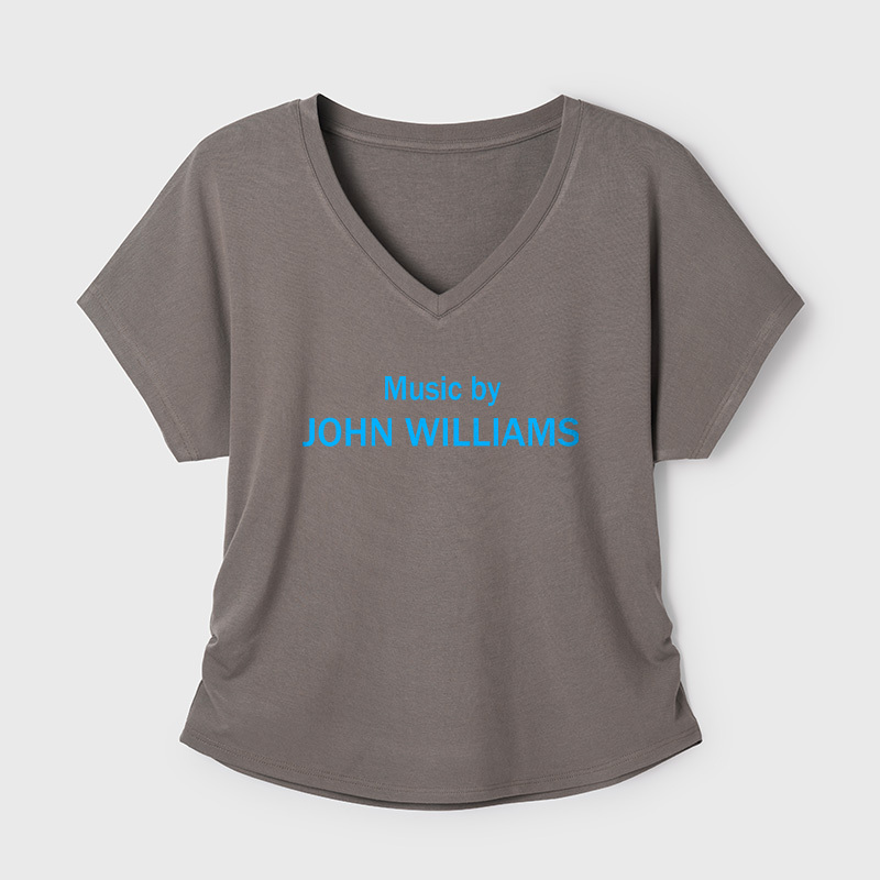 Music by John Williams Geek Dolman Sleeve V-Neck Shirt