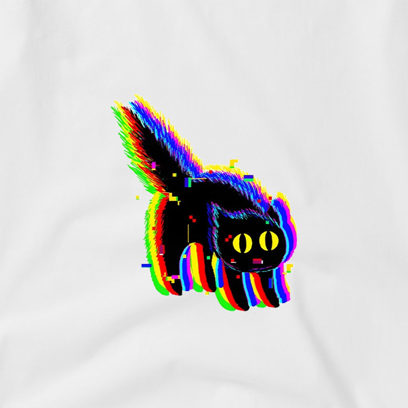 Technicat Glitch Geek Retro Raglan T-Shirt