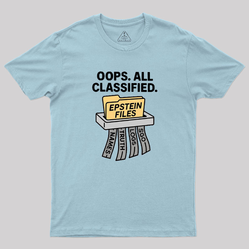 Bold Epstein Files Geek T-Shirt