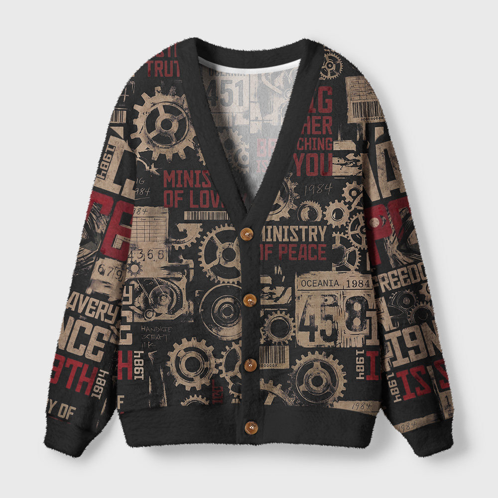 War Is Peace Geek Ugly Cardigan Sweaters