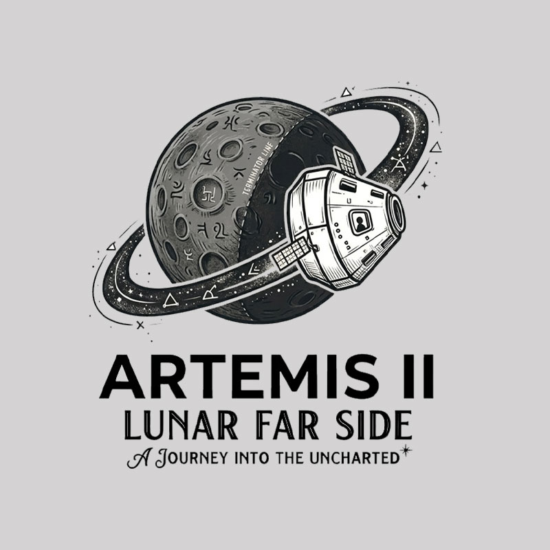 Artemis II Moon Mission Geek T-Shirt