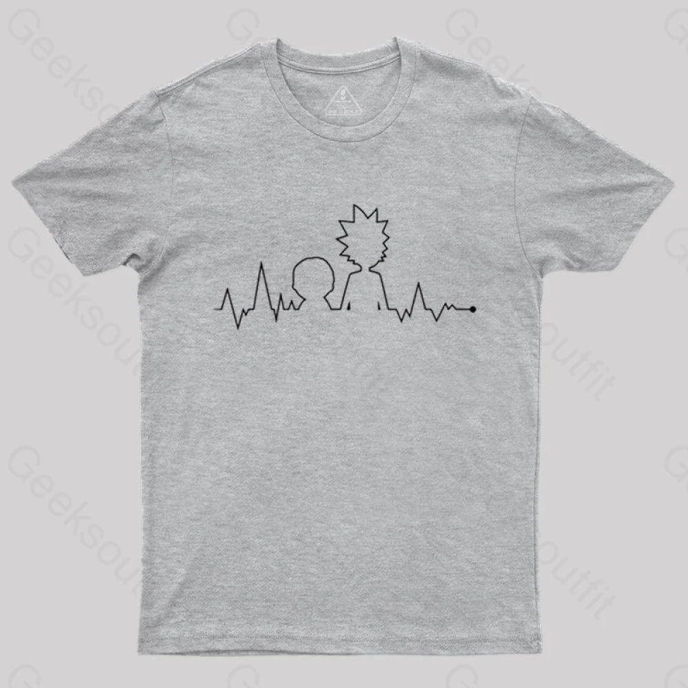 Electrocardiogram Rick T-Shirt Grey / S