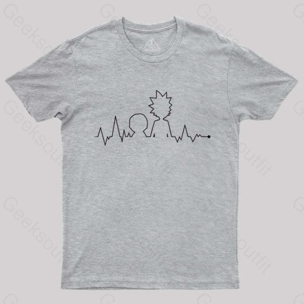 Electrocardiogram Rick T-Shirt Grey / S
