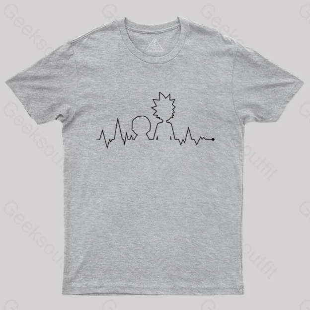 Electrocardiogram Rick T-Shirt Grey / S