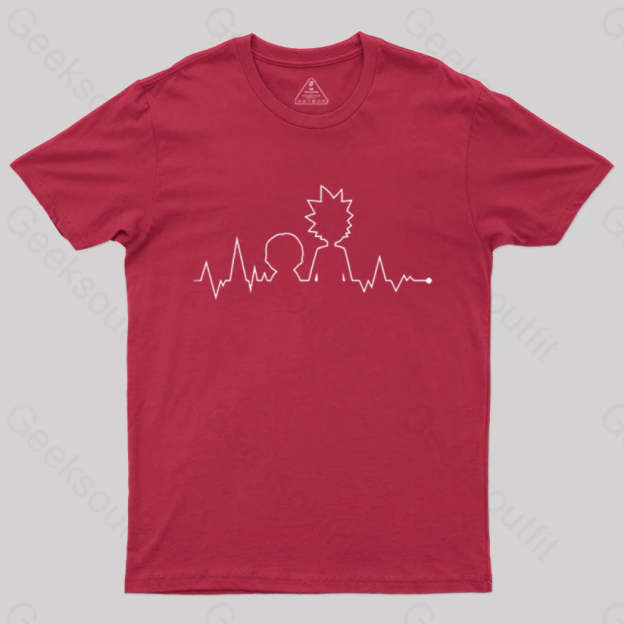 Electrocardiogram Rick T-Shirt Red / S