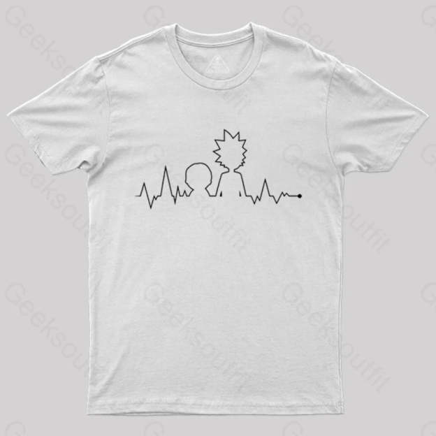 Electrocardiogram Rick T-Shirt White / S