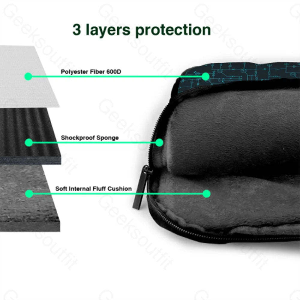 Electronic Components Arrow Dark Blue Laptop Bag