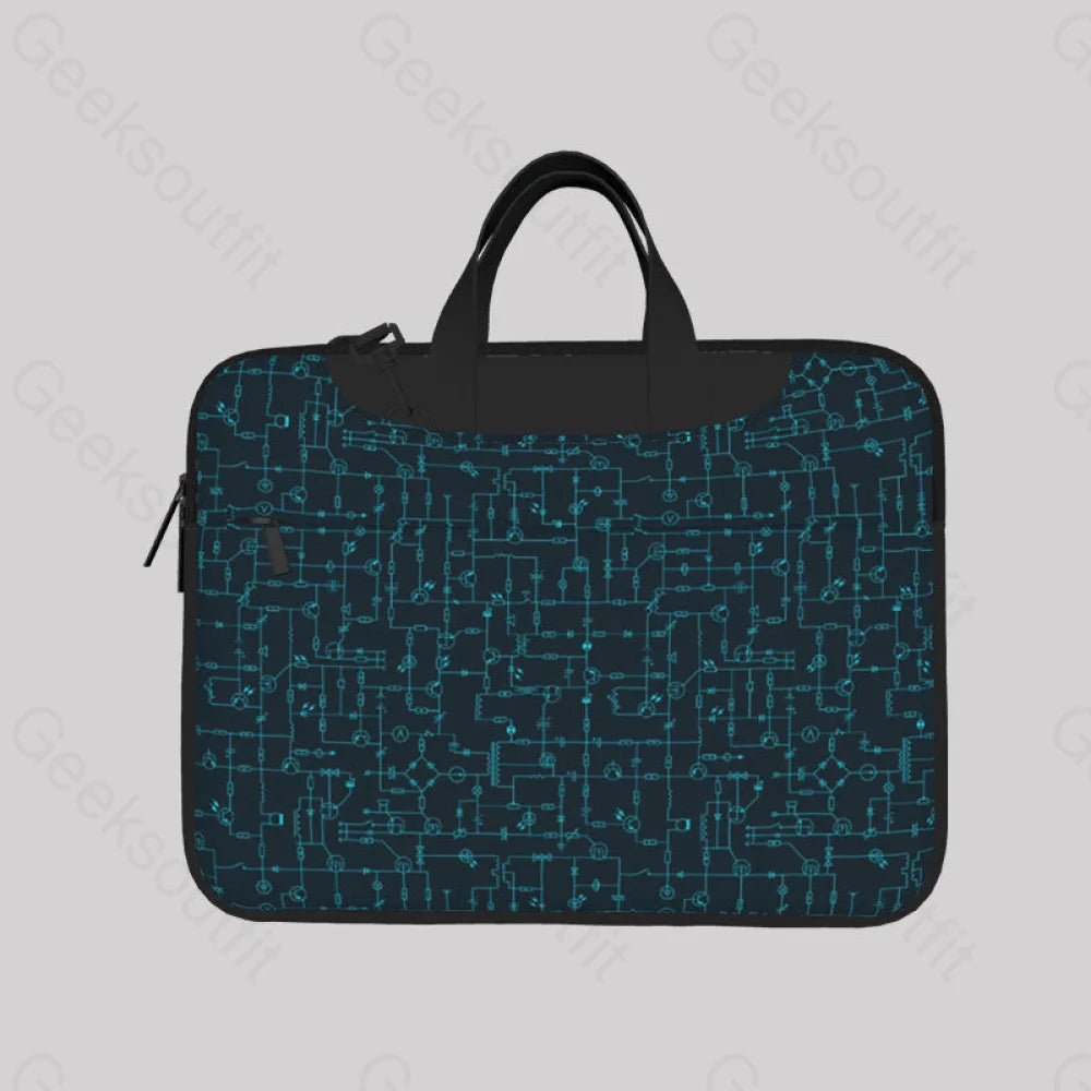Electronic Components Arrow Dark Blue Laptop Bag