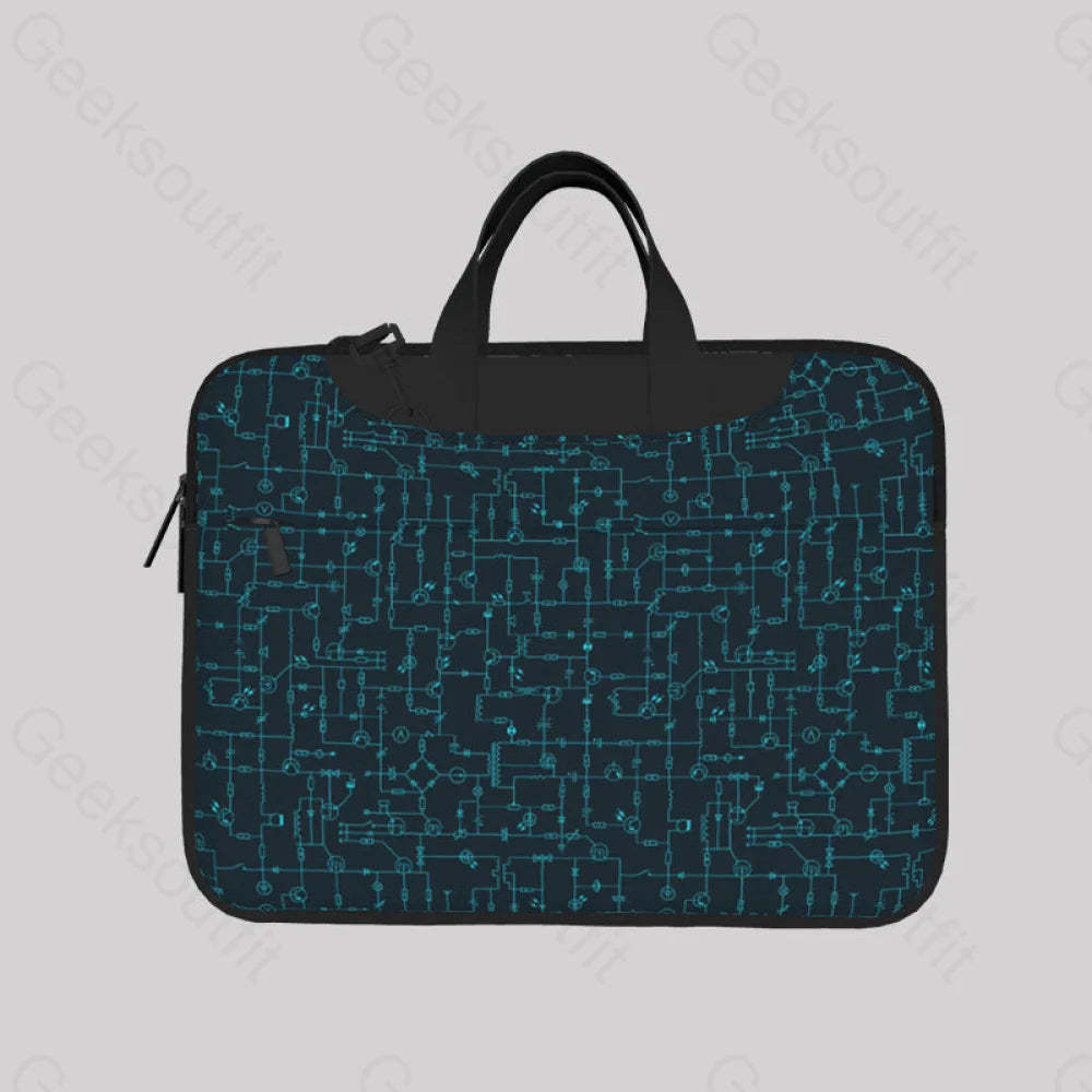 Electronic Components Arrow Dark Blue Laptop Bag