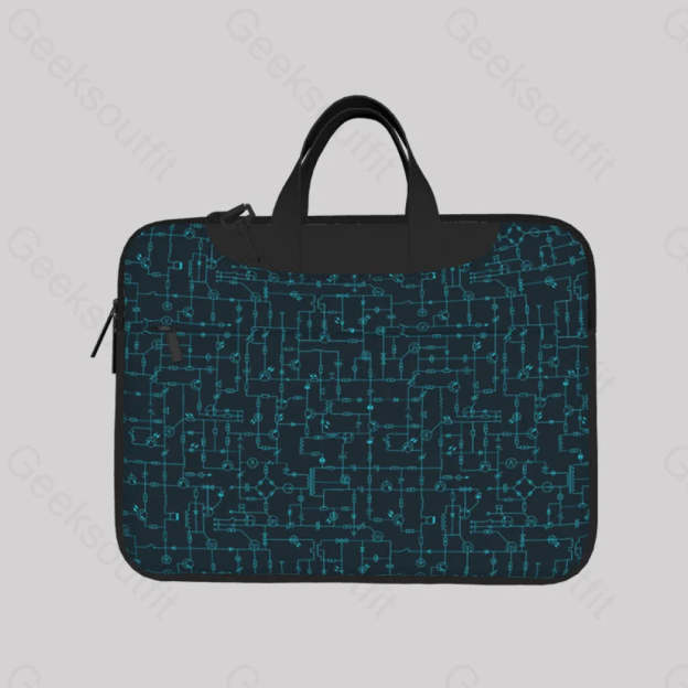 Electronic Components Arrow Dark Blue Laptop Bag
