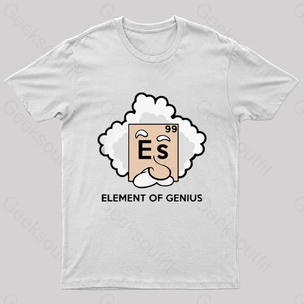 Element Of Genius Nerd T-Shirt White / S