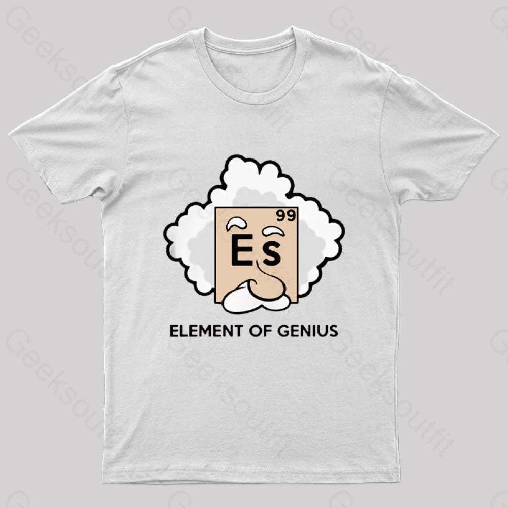 Element Of Genius Nerd T-Shirt White / S