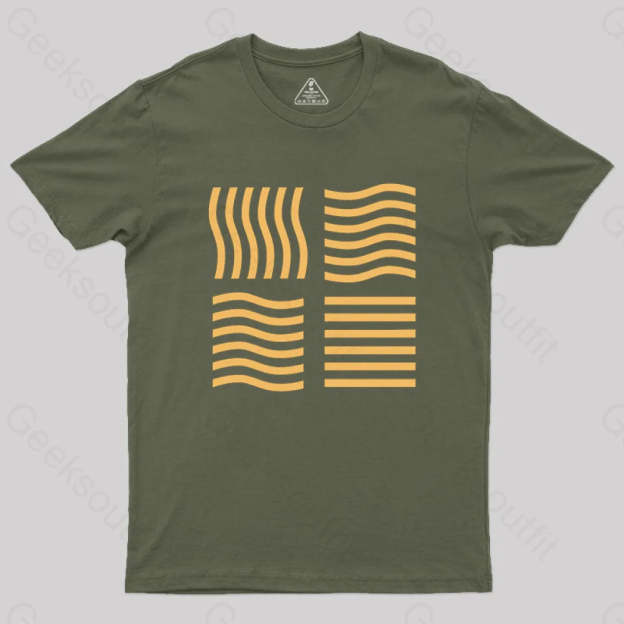 Elemental Stones Geek T-Shirt Army Green / S