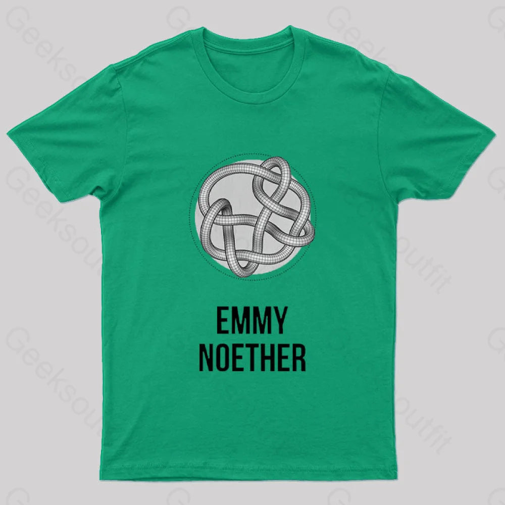 Emmy Noether Nerd T-Shirt Green / S