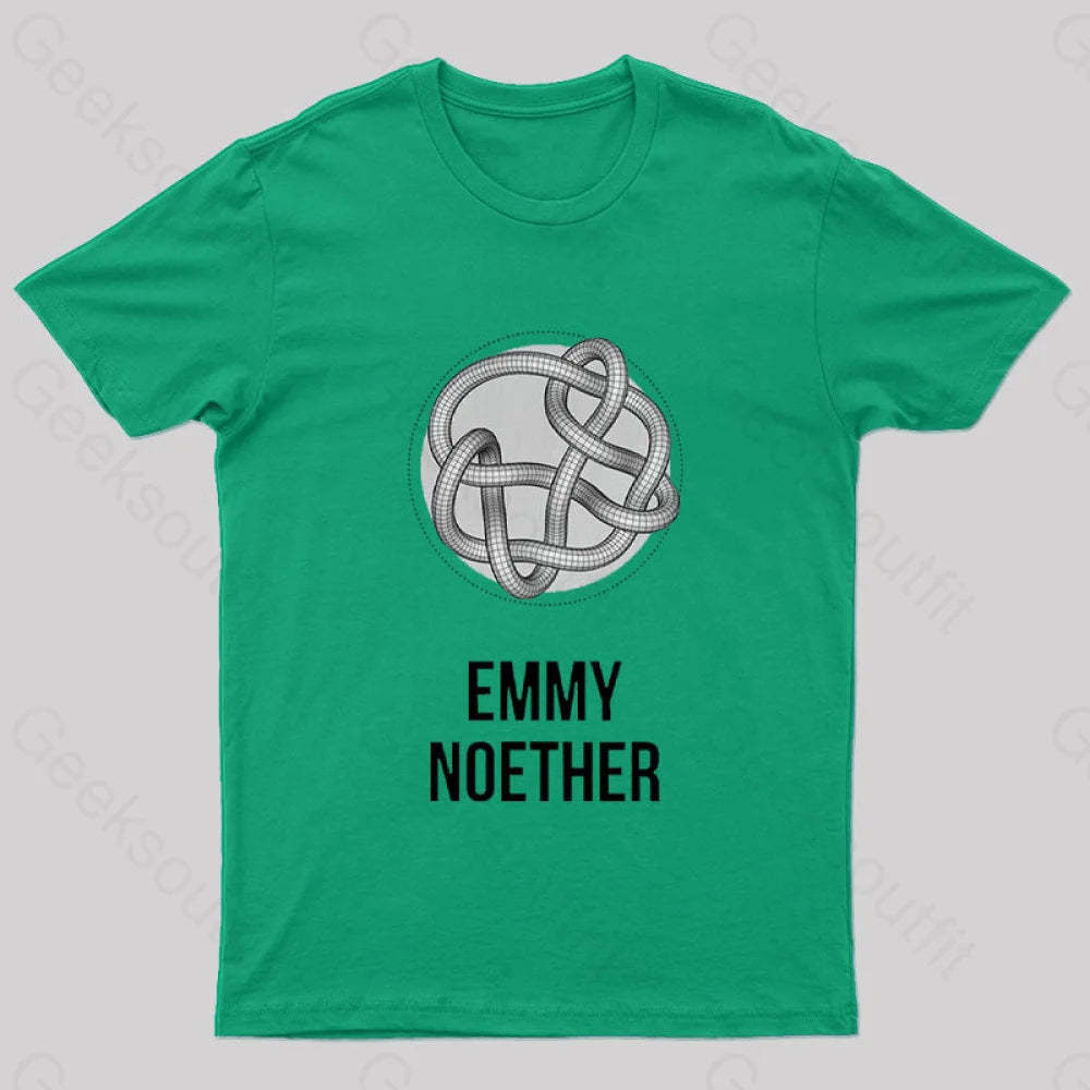 Emmy Noether Nerd T-Shirt Green / S