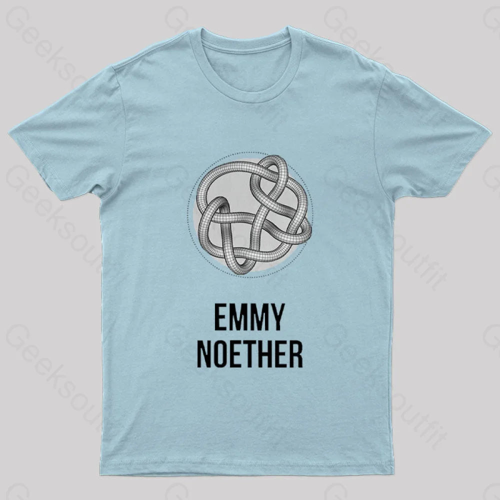 Emmy Noether Nerd T-Shirt Light Blue / S