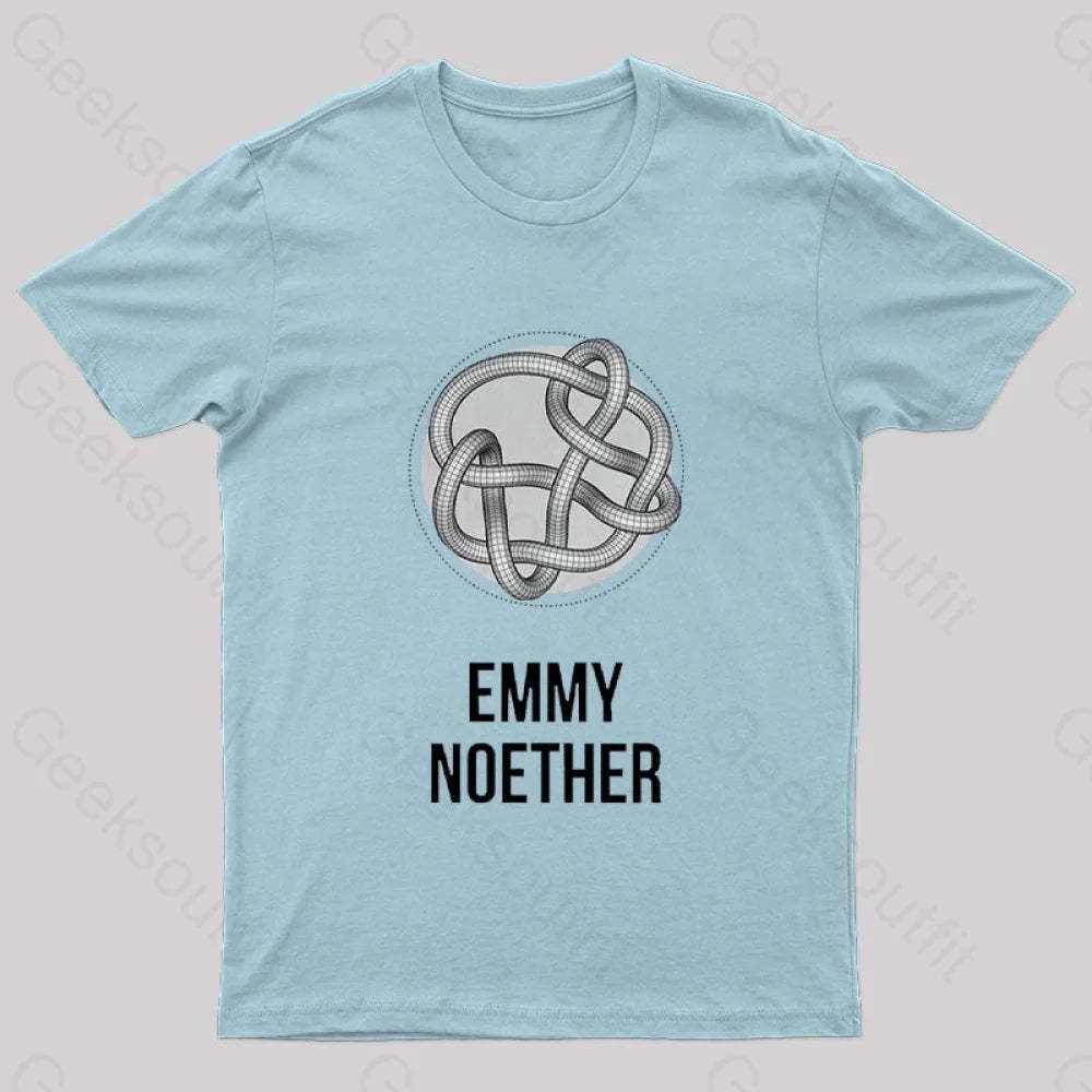 Emmy Noether Nerd T-Shirt Light Blue / S