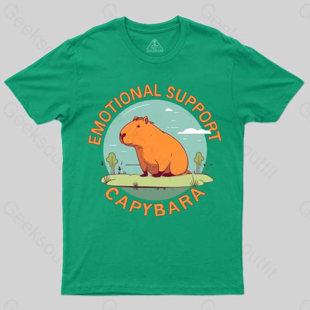 Emotional Support Capybara T-shirt - Geeksoutfit