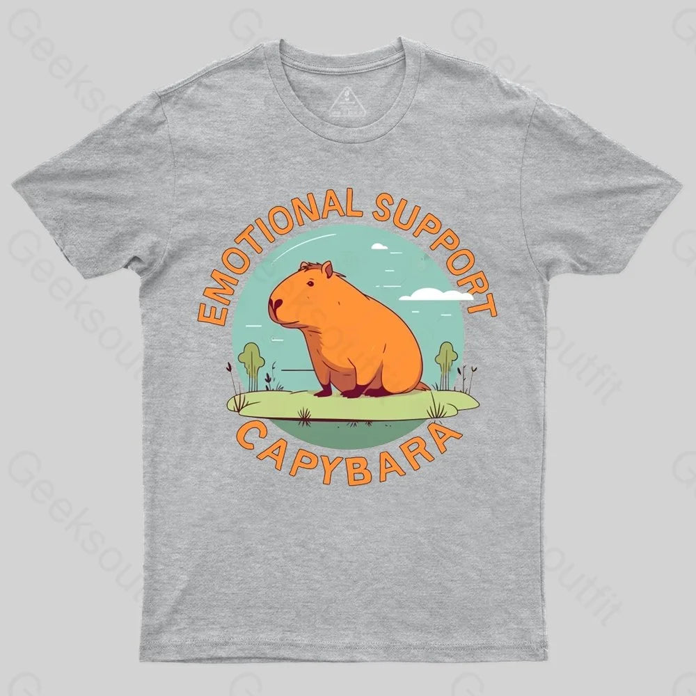 Emotional Support Capybara T-shirt - Geeksoutfit