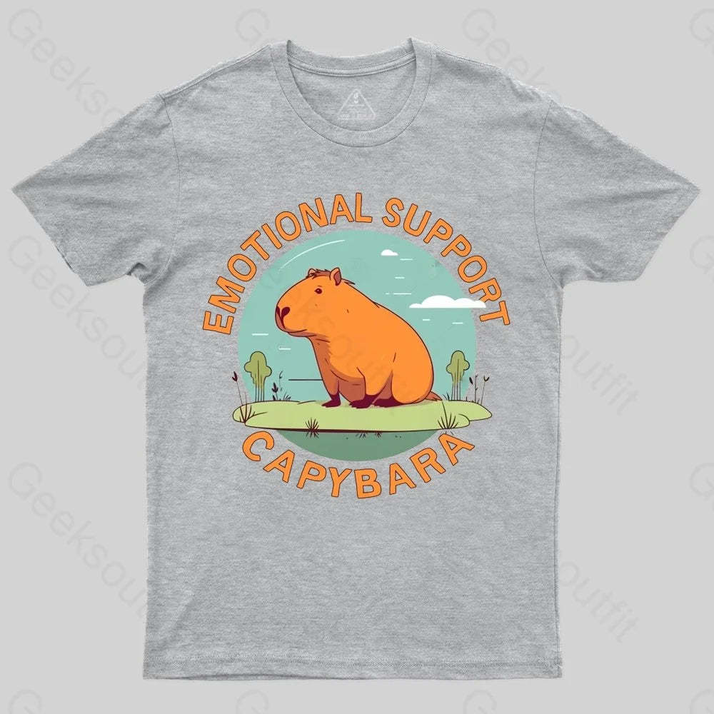 Emotional Support Capybara T-shirt - Geeksoutfit