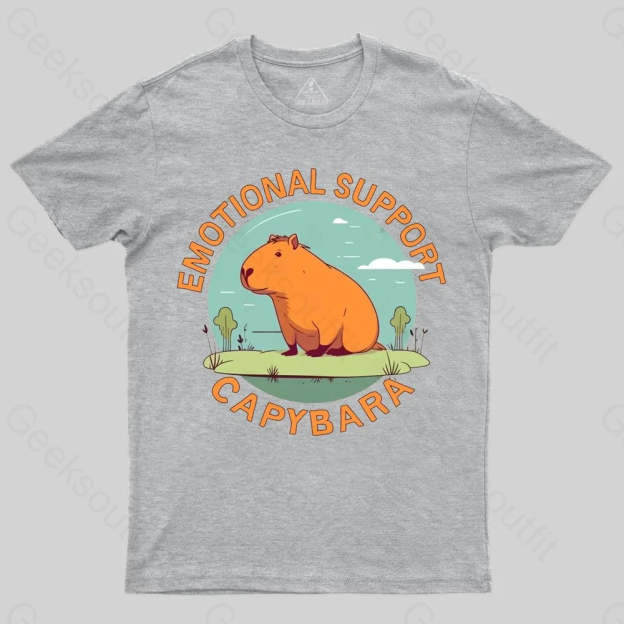 Emotional Support Capybara T-shirt - Geeksoutfit