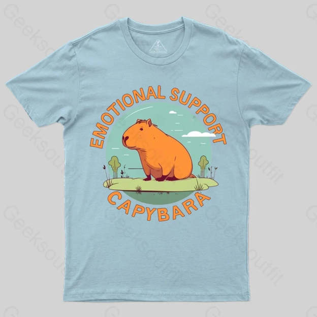 Emotional Support Capybara T-shirt - Geeksoutfit