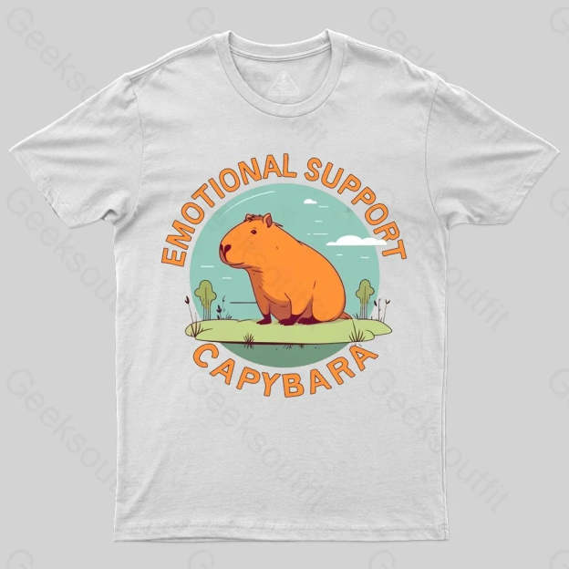 Emotional Support Capybara T-shirt - Geeksoutfit