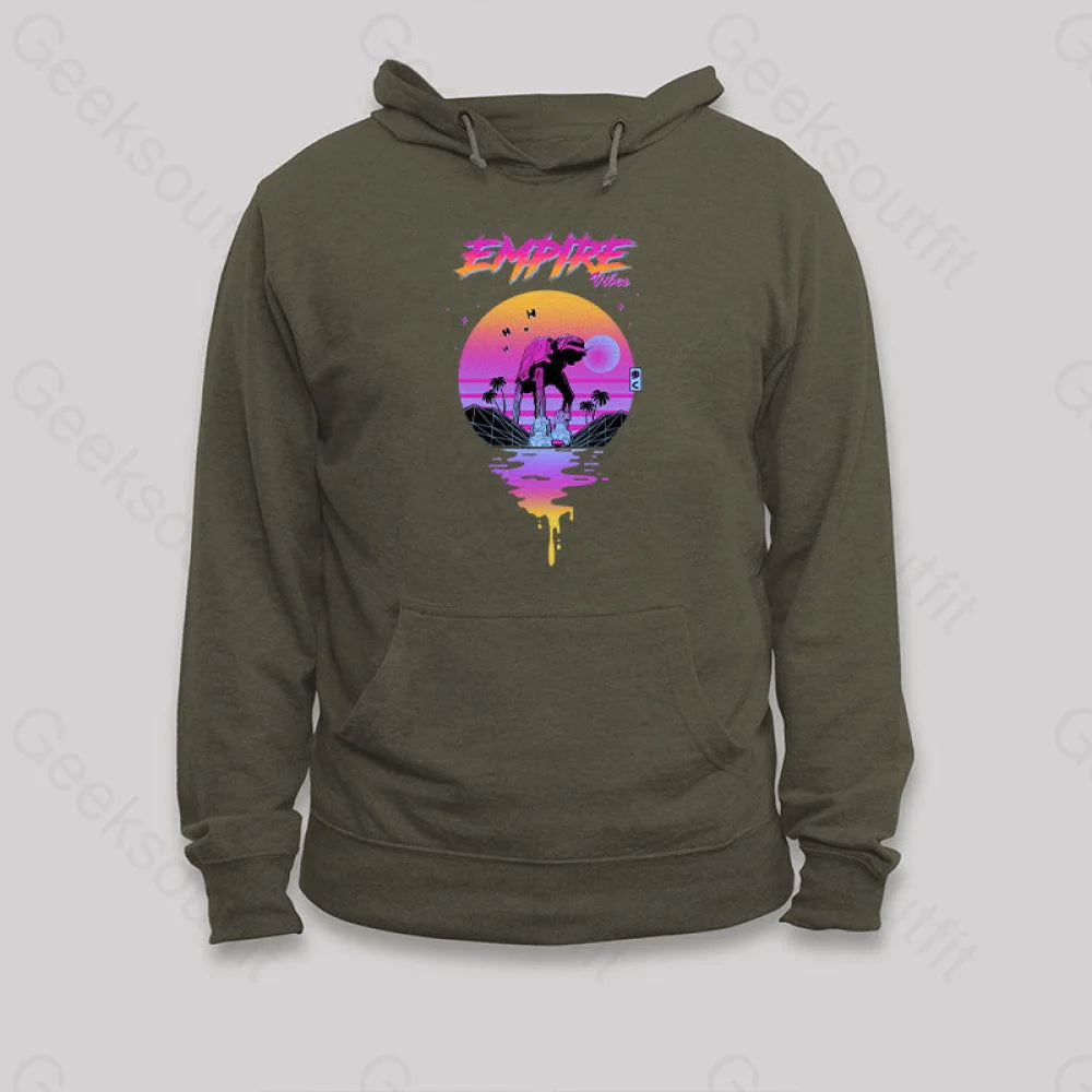Empire Vibes Hoodie Army Green / S