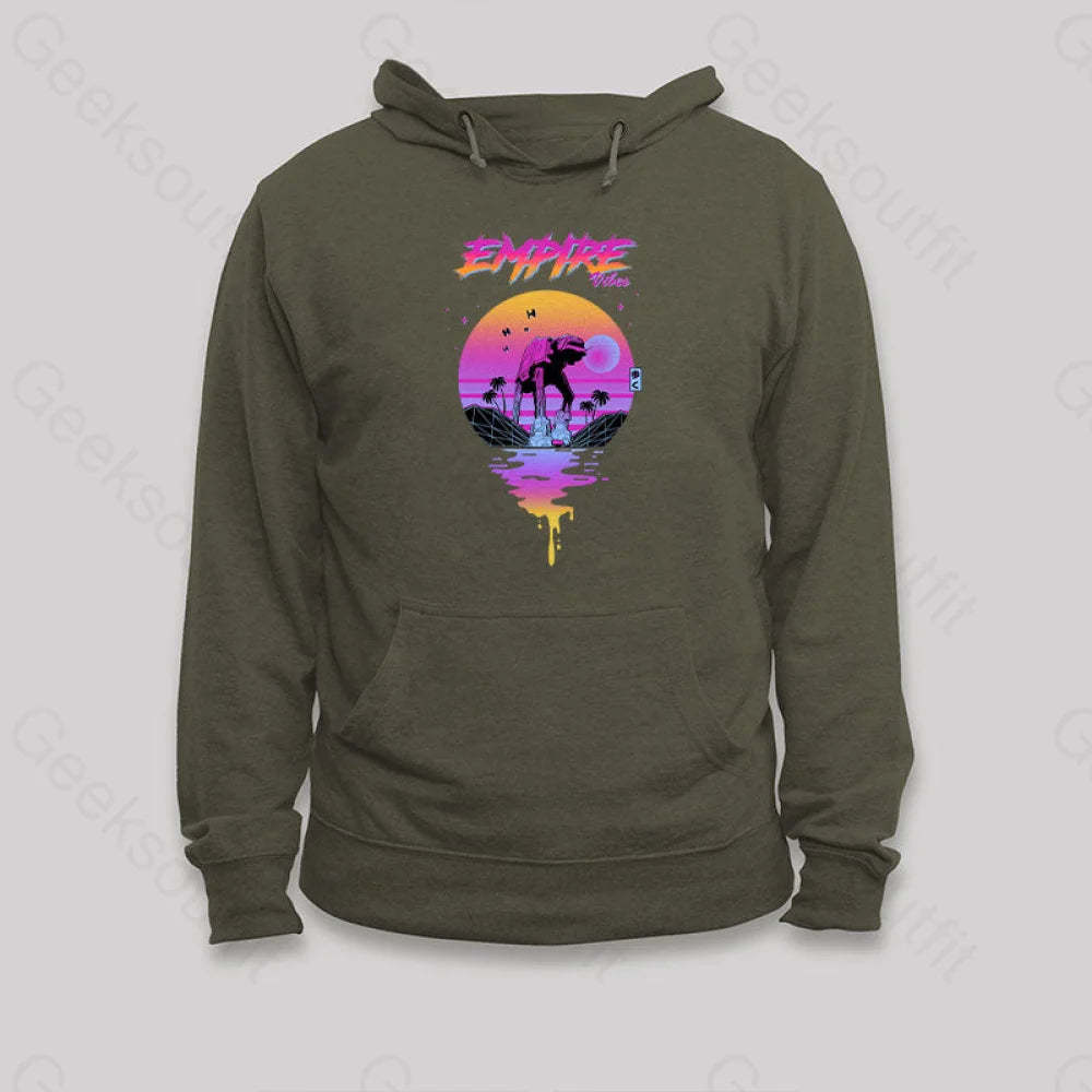 Empire Vibes Hoodie Army Green / S