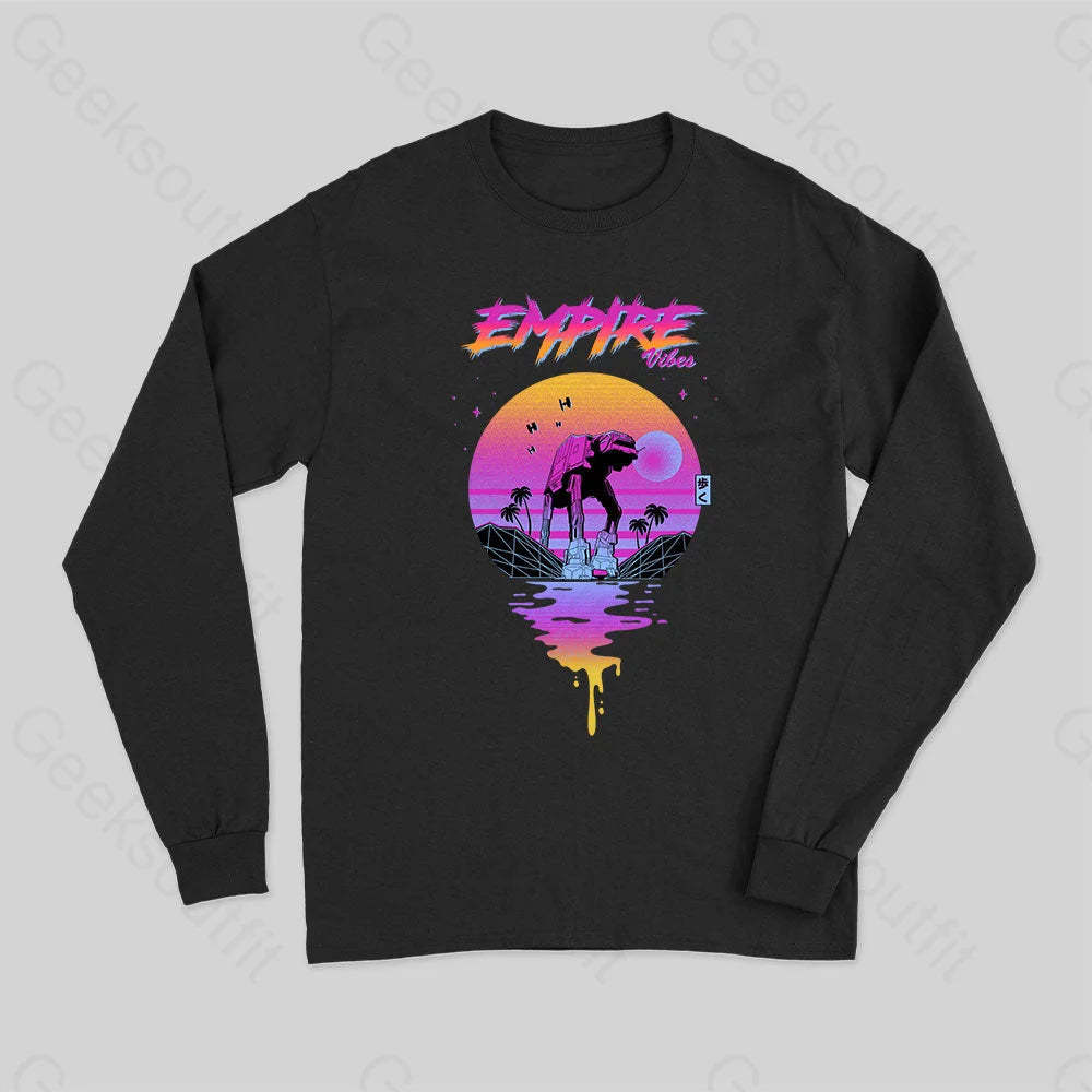 Empire Vibes Long Sleeve T-Shirt Black / S