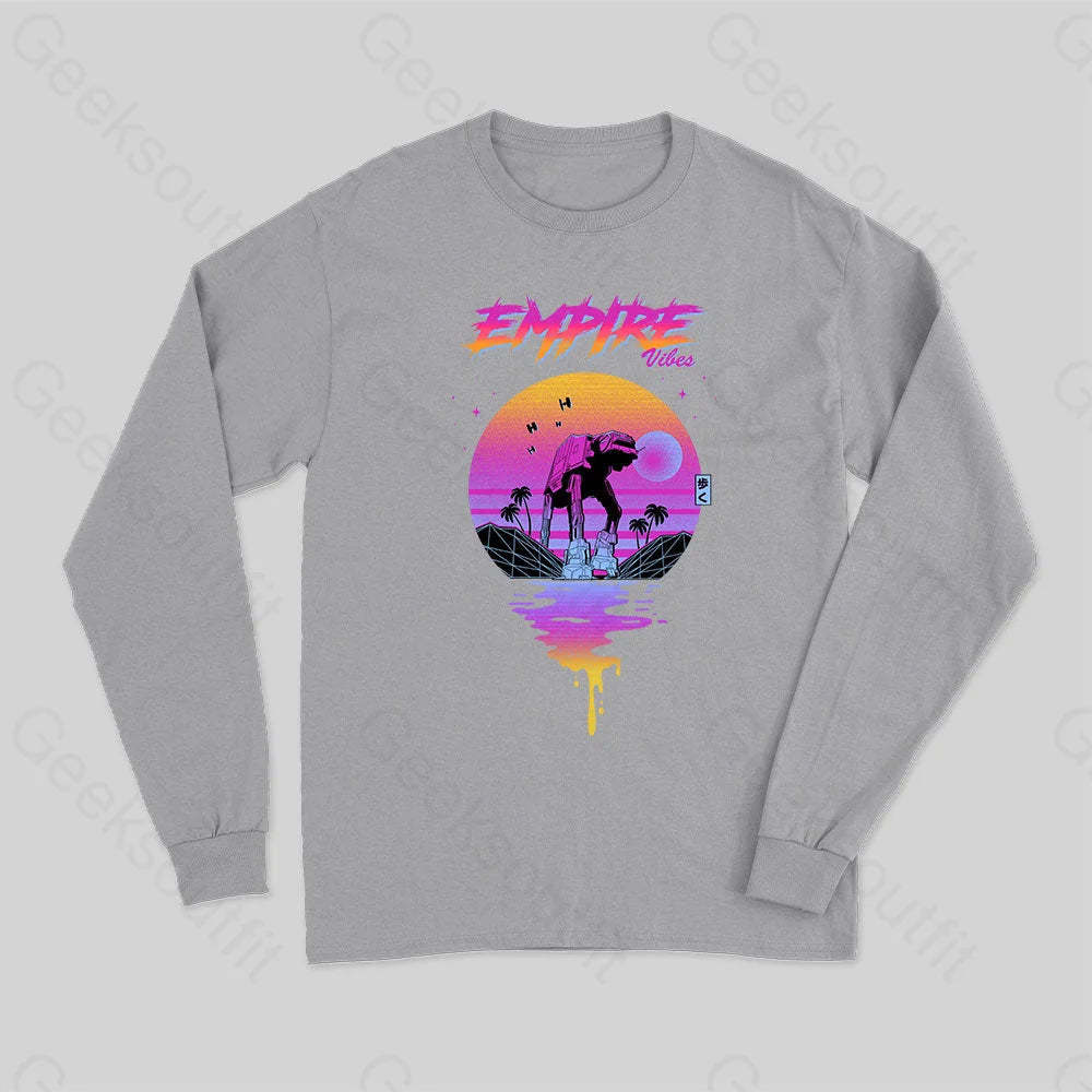 Empire Vibes Long Sleeve T-Shirt Grey / S