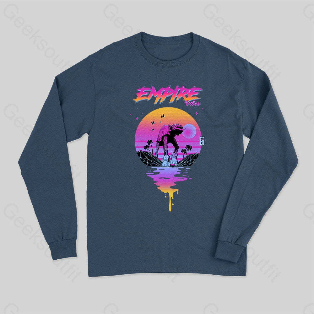 Empire Vibes Long Sleeve T-Shirt Navy / S